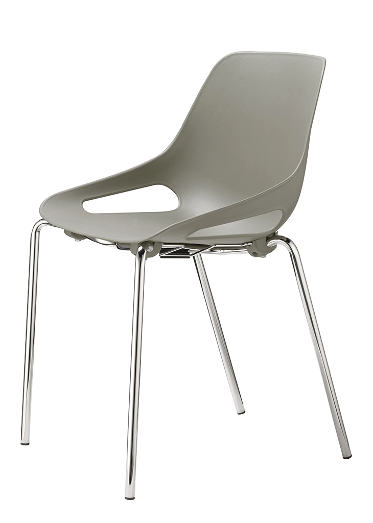 Chaise Q5 en 4 pieds métal chromé - Assise polypropylène
